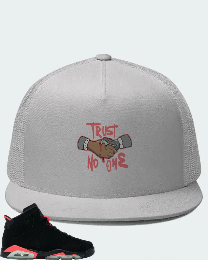 Jordan 6 Retro Sneaker Matching White Hat - Trust No One