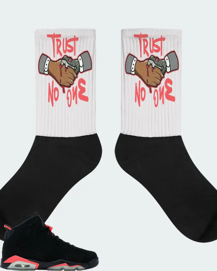 Jordan 6 Retro Sneaker Matching White Socks - Trust No One