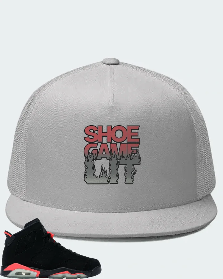 Jordan 6 Retro Sneaker Matching White Hat - Shoe Game Lit Refreshed