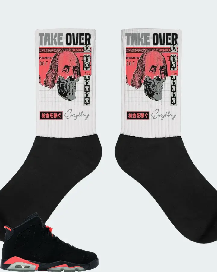 Jordan 6 Retro Sneaker Matching White Socks - Take Over