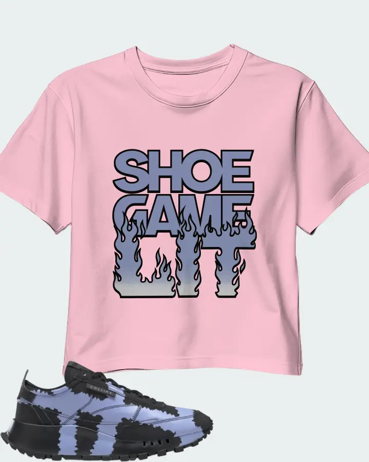 Reebok Classic Leather Legacy Sneaker Matching Pink Crop Top - Shoe Game Lit Refreshed