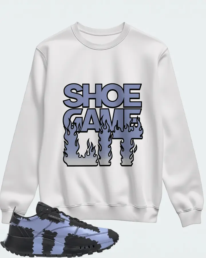 Reebok Classic Leather Legacy Sneaker Matching White Sweatshirt - Shoe Game Lit Refreshed