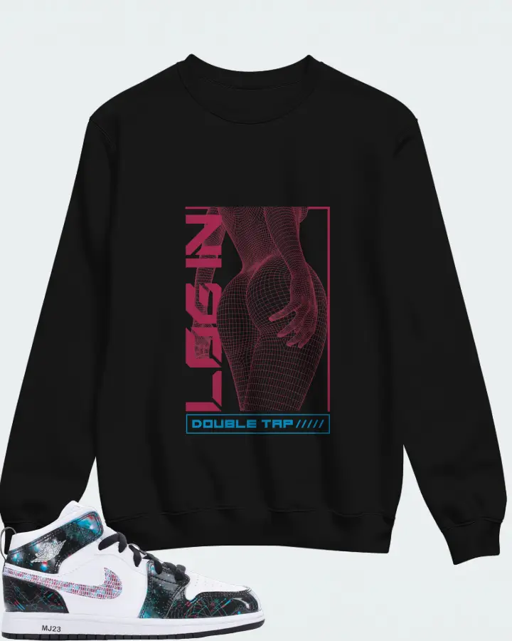 Sweatshirt in Black