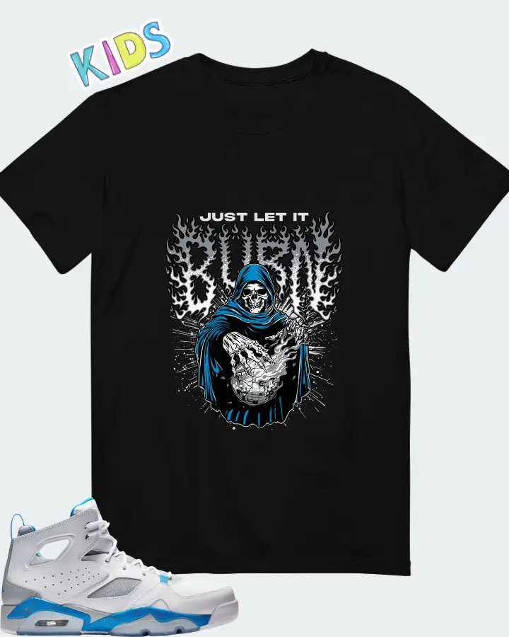 Air Jordan Flight Club 91 Wolf Grey Matching Kid's T-Shirt