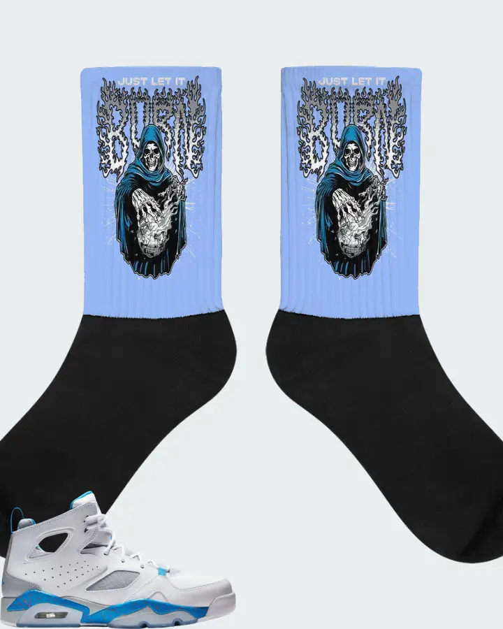 Air Jordan Flight Club 91 Wolf Grey Matching Socks