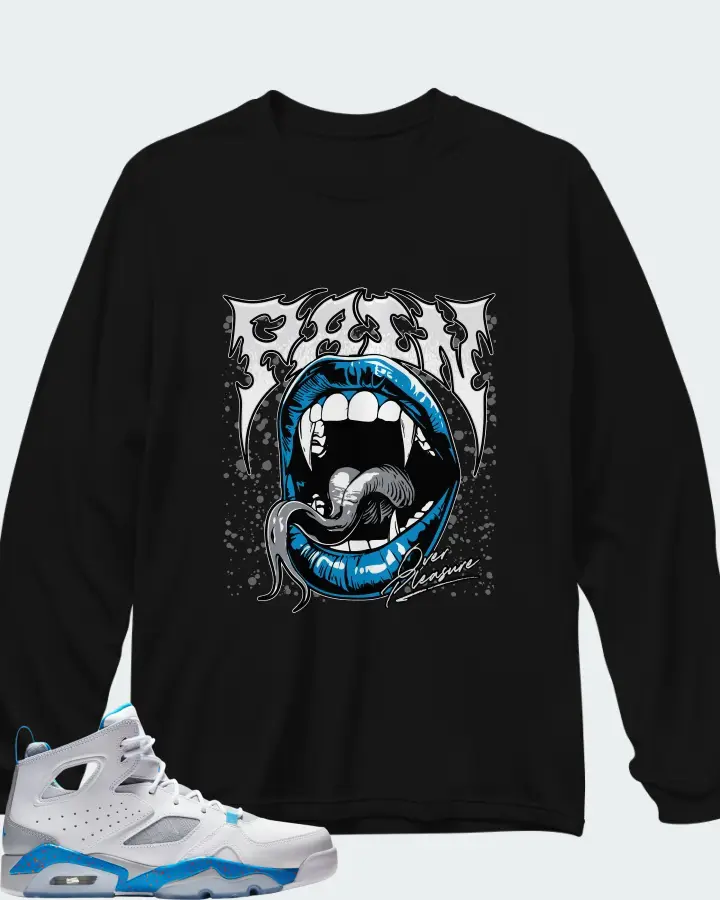 Air Jordan Flight Club 91 Wolf Grey Matching Long Sleeve T-Shirt