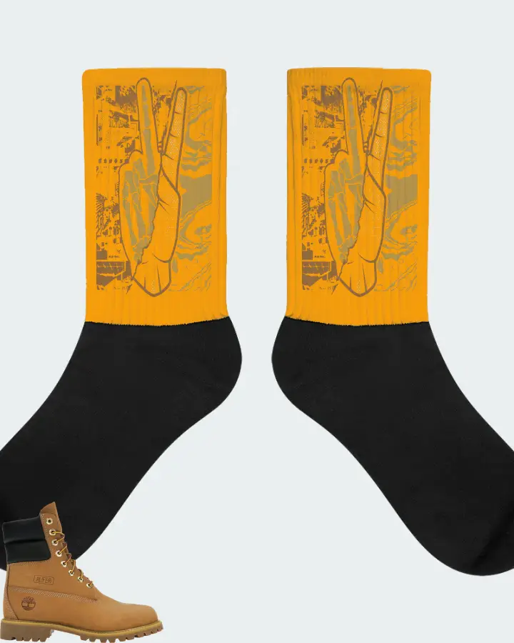 Timberland Premium 7.5" Sneaker Matching Gold Socks - Peace of mind