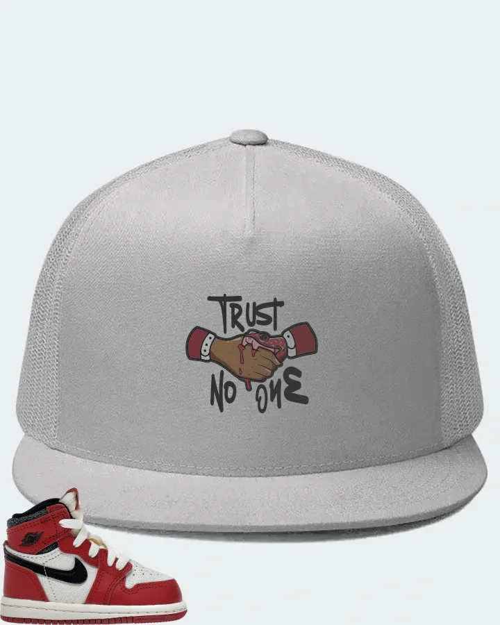 Jordan 1 Retro High OG Sneaker Matching White Hat - Trust No One