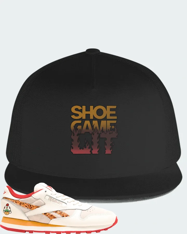Reebok Classic Leather Sneaker Matching Black Hat - Shoe Game Lit Refreshed