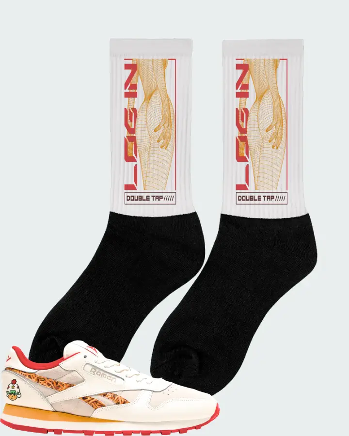 Reebok Classic Leather Sneaker Matching White Socks (LOGIN) - View 3