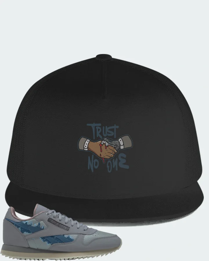 Reebok Classic Leather Ripple Sneaker Matching Black Hat - Trust No One