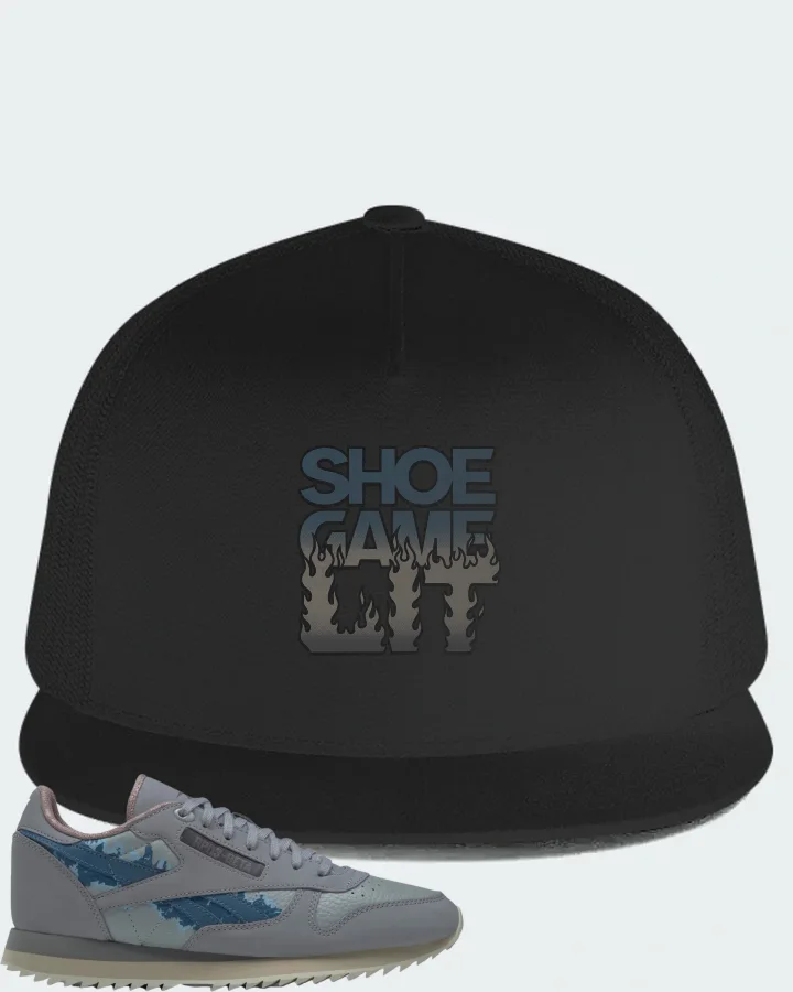 Reebok Classic Leather Ripple Sneaker Matching Black Hat - Shoe Game Lit Refreshed