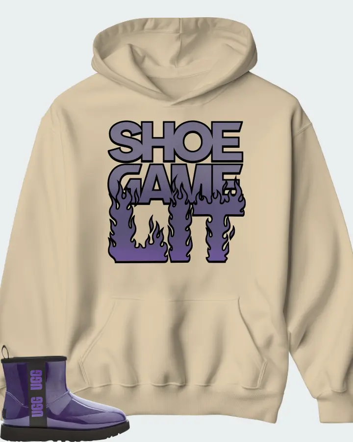 UGG Classic Clear Mini Boot Sneaker Matching Cream Hoodie - Shoe Game Lit Refreshed