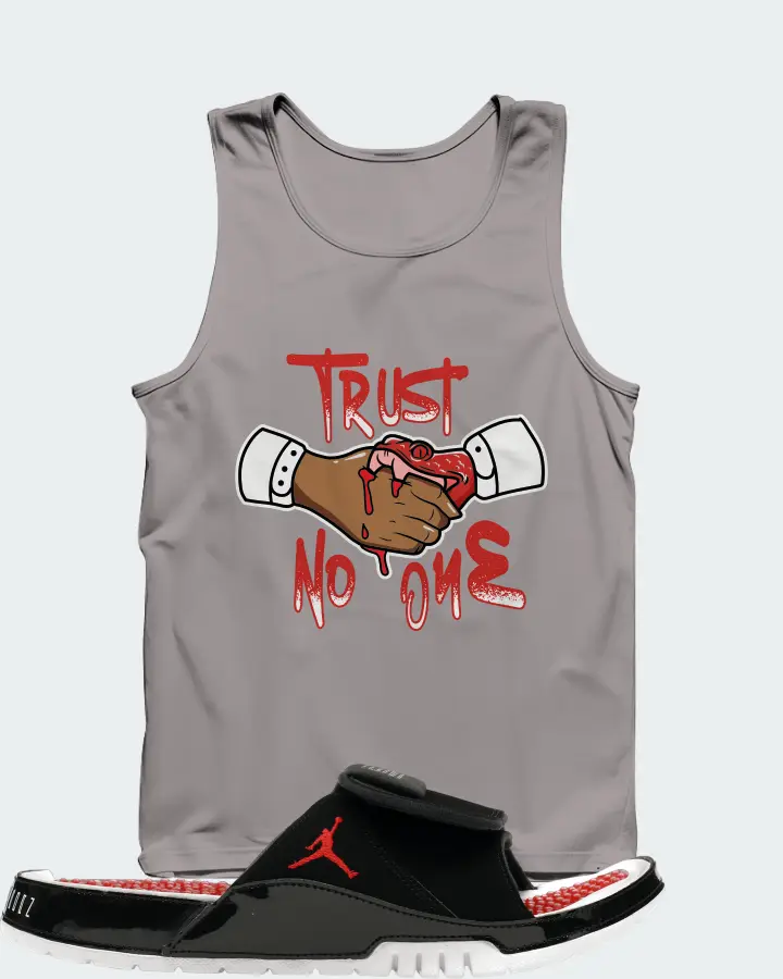 Jordan Hydro 11 Sneaker Matching Grey Tank Top - Trust No One