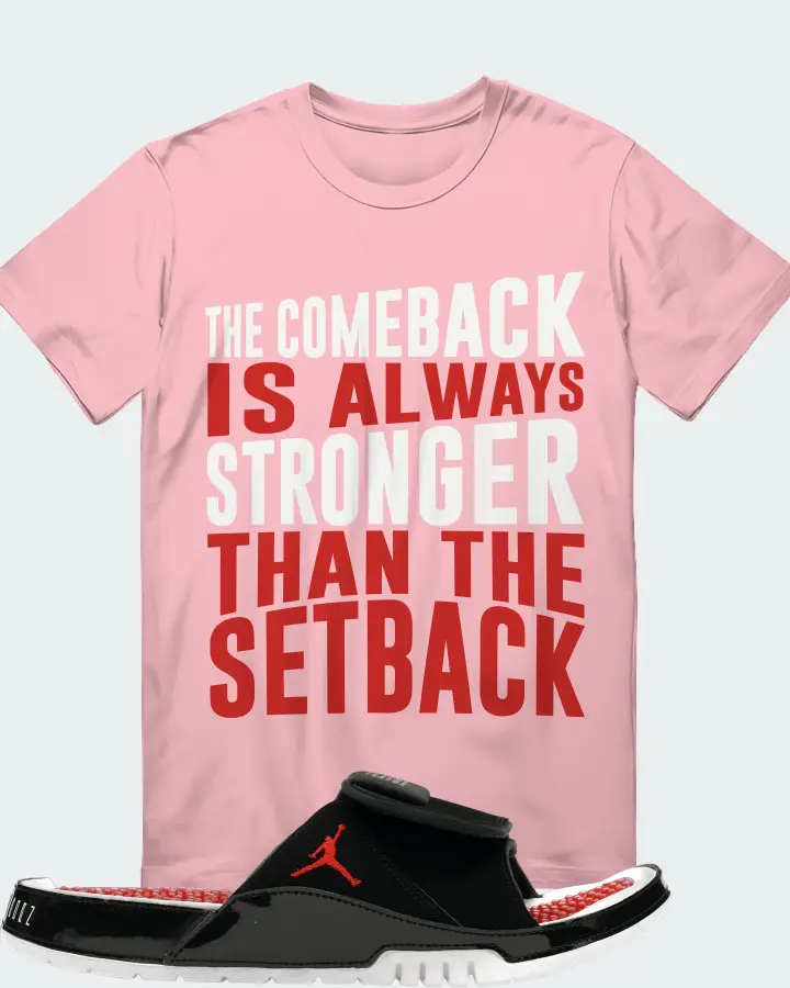 Jordan Hydro 11 Sneaker Matching Pink T-Shirt - The Comeback
