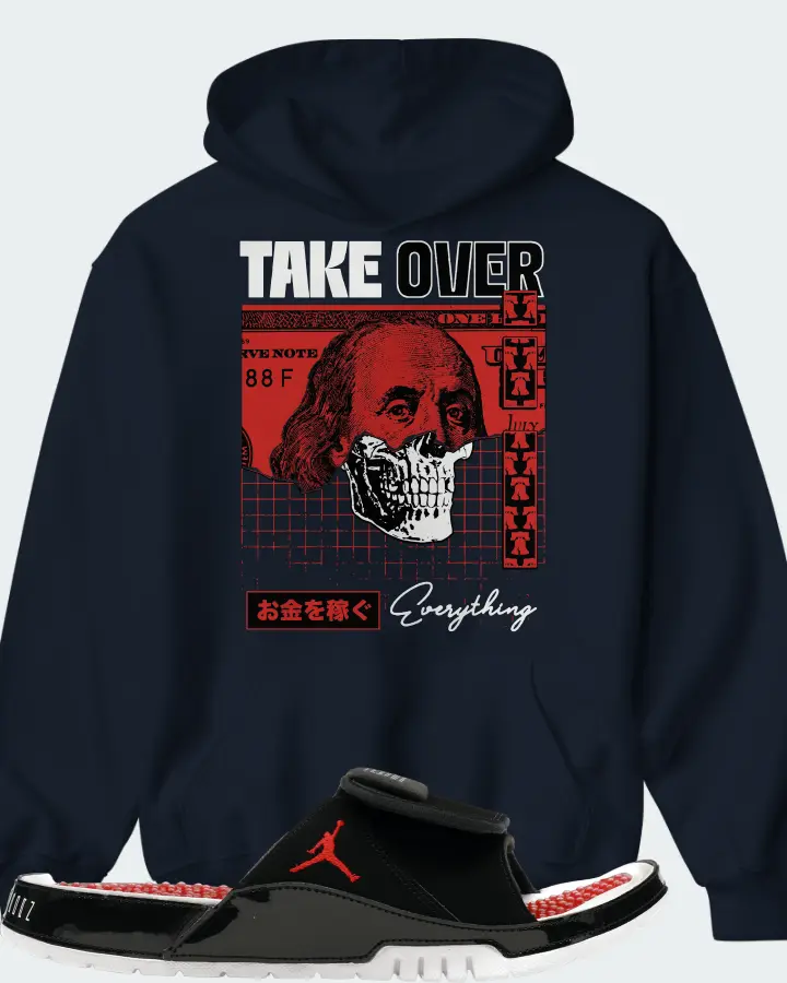 Jordan Hydro 11 Sneaker Matching Navy Hoodie - Take Over