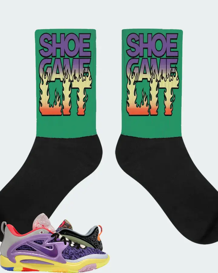Nike KD 15 Sneaker Matching Kelly Green Socks - Shoe Game Lit Refreshed