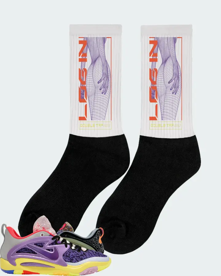 Nike KD 15 Sneaker Matching White Socks (LOGIN) - View 3