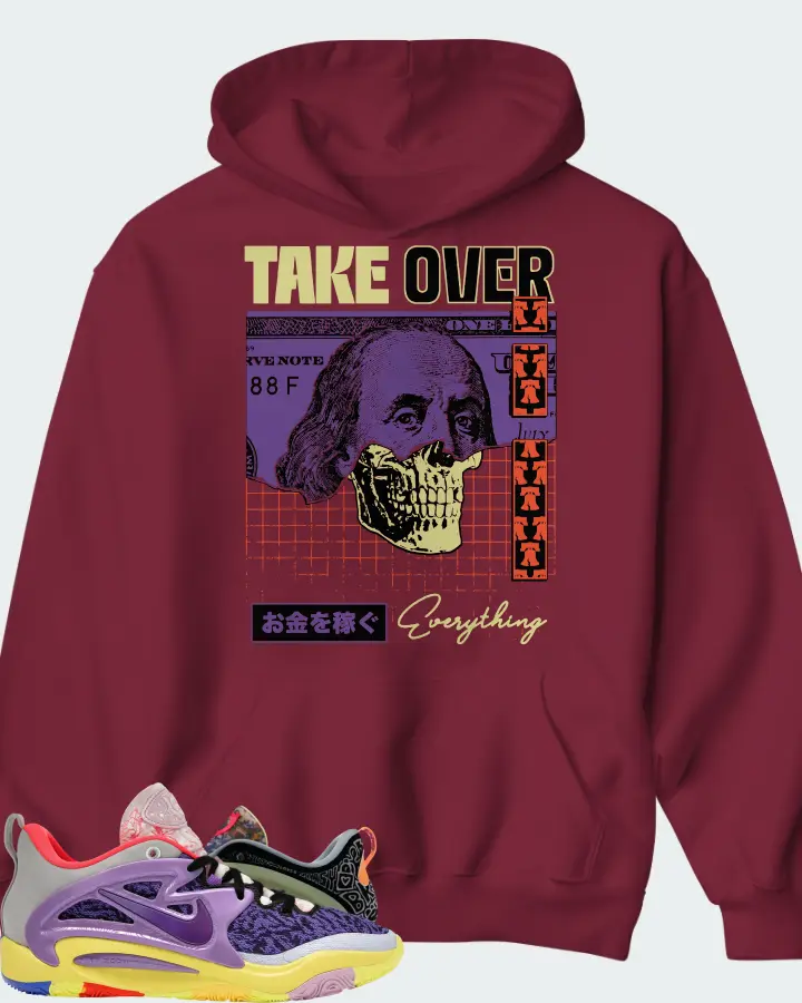 Nike KD 15 Sneaker Matching Maroon Hoodie - Take Over