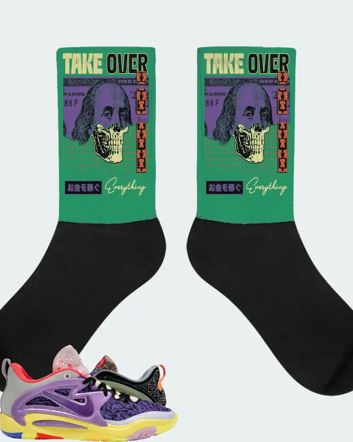Nike KD 15 Sneaker Matching Kelly Green Socks - Take Over