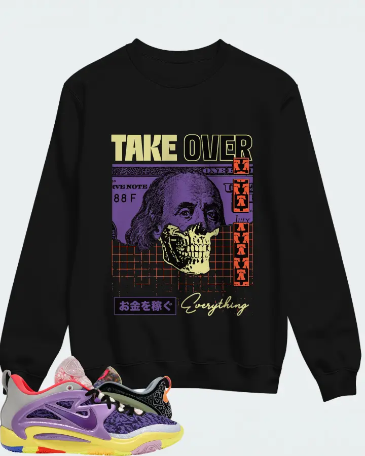 Nike KD 15 Sneaker Matching Black Sweatshirt - Take Over