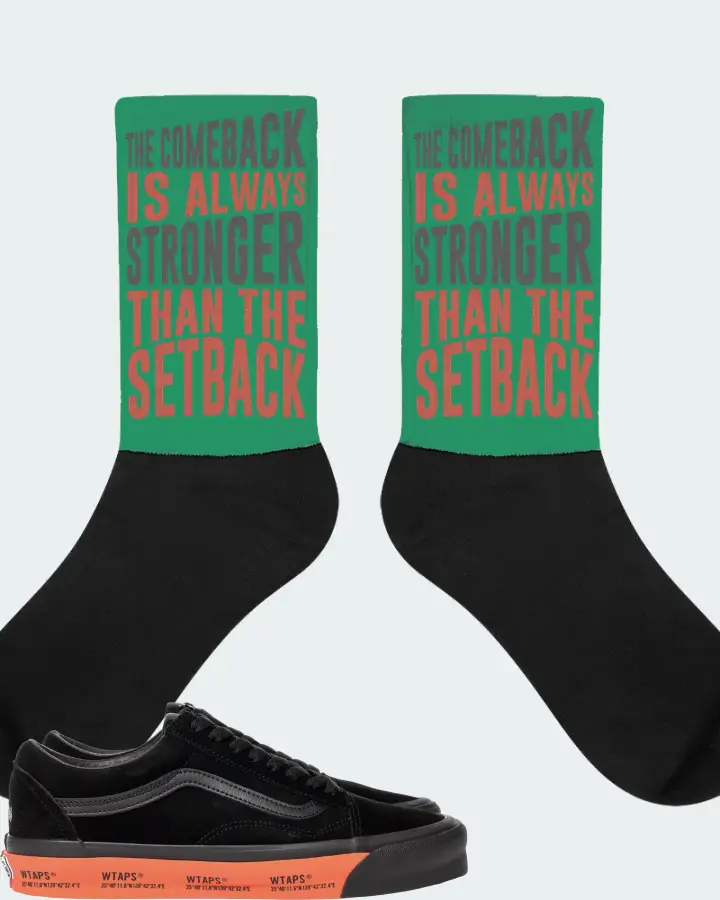Vans Old Skool Sneaker Matching Kelly Green Socks - The Comeback