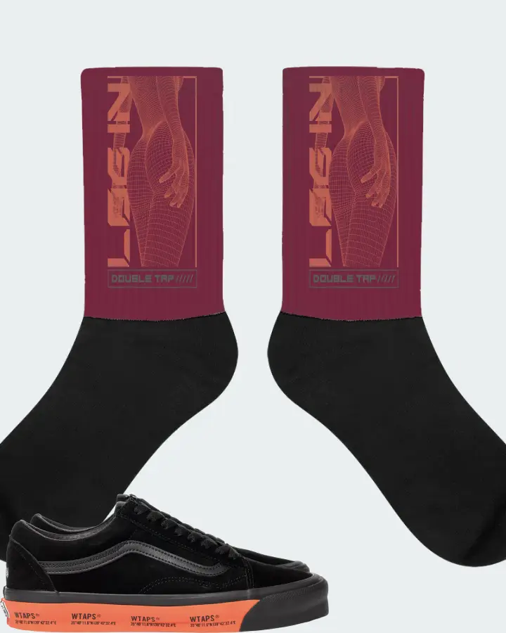 Socks in Maroon