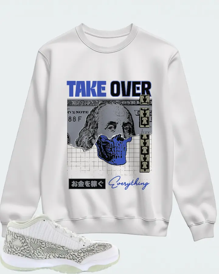 Jordan 11 Retro Low IE Sneaker Matching White Sweatshirt - Take Over