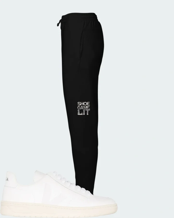 Veja V-12 Leather Sneaker Matching Black Joggers - Shoe Game Lit Refreshed