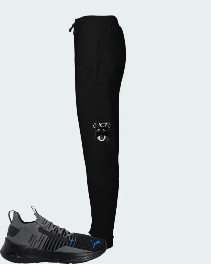 Puma Softride Symmetry Fuzion Black Cool Grey Royal Matching Joggers