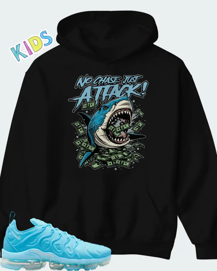 Nike Air VaporMax Plus University Blue Matching Kid's Hoodie