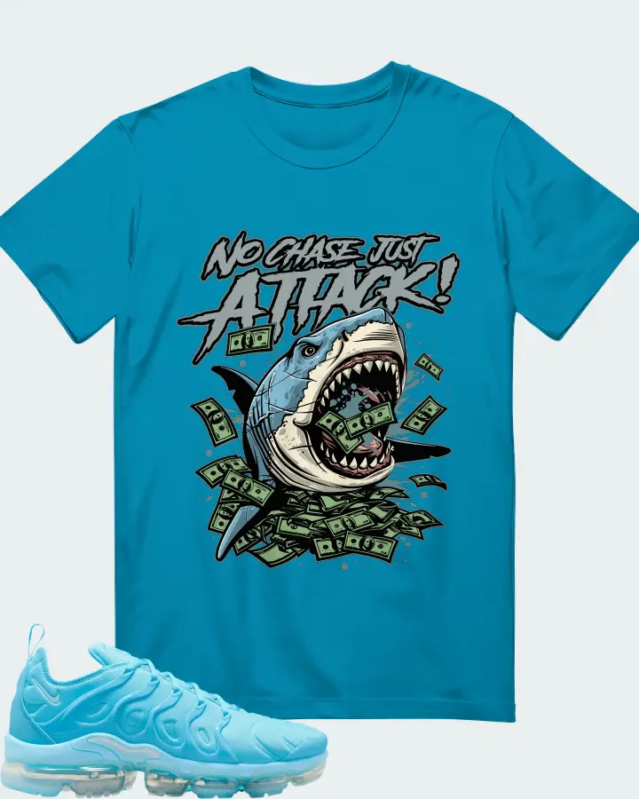 Nike Air VaporMax Plus University Blue Matching T-Shirt