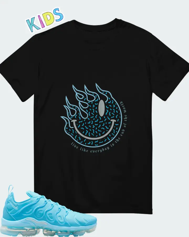 Nike Air VaporMax Plus University Blue Matching Kid's T-Shirt