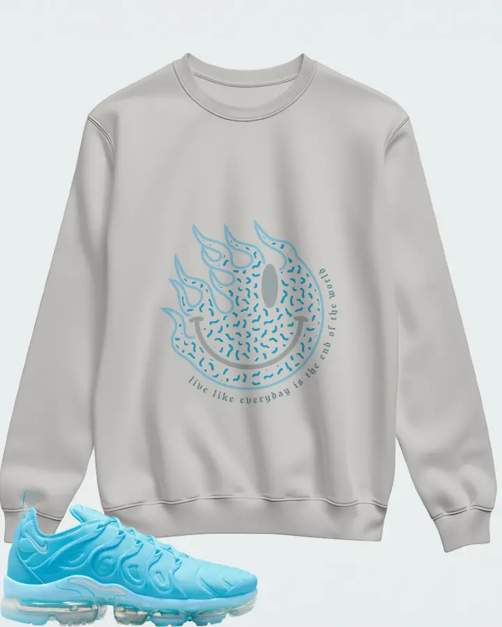 Nike Air VaporMax Plus University Blue Matching Sweatshirt