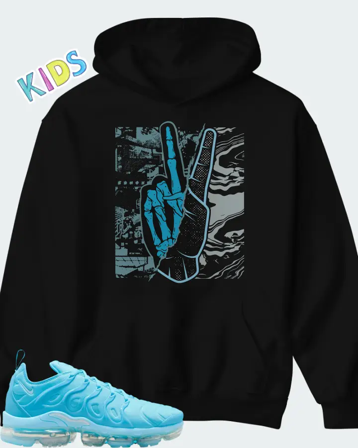 Nike Air VaporMax Plus University Blue Matching Kid's Hoodie