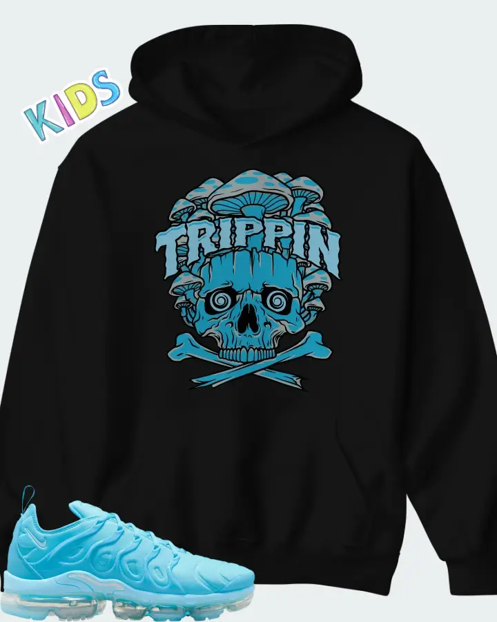 Nike Air VaporMax Plus University Blue Matching Kid's Hoodie