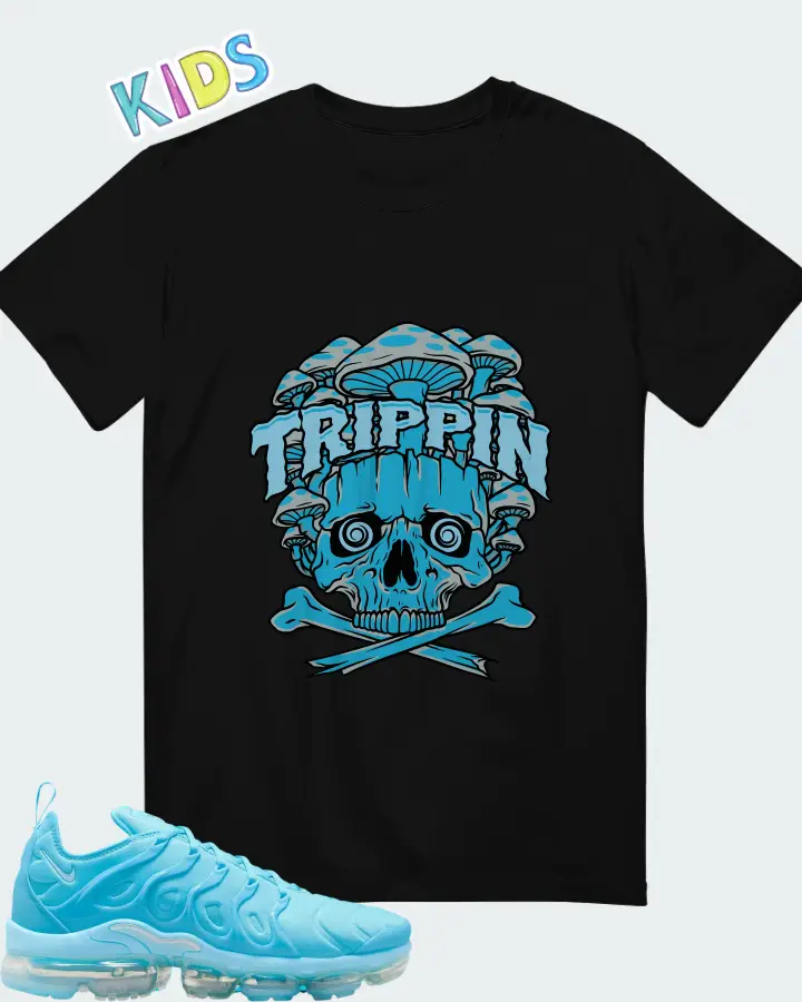 Nike Air VaporMax Plus University Blue Matching Kid's T-Shirt