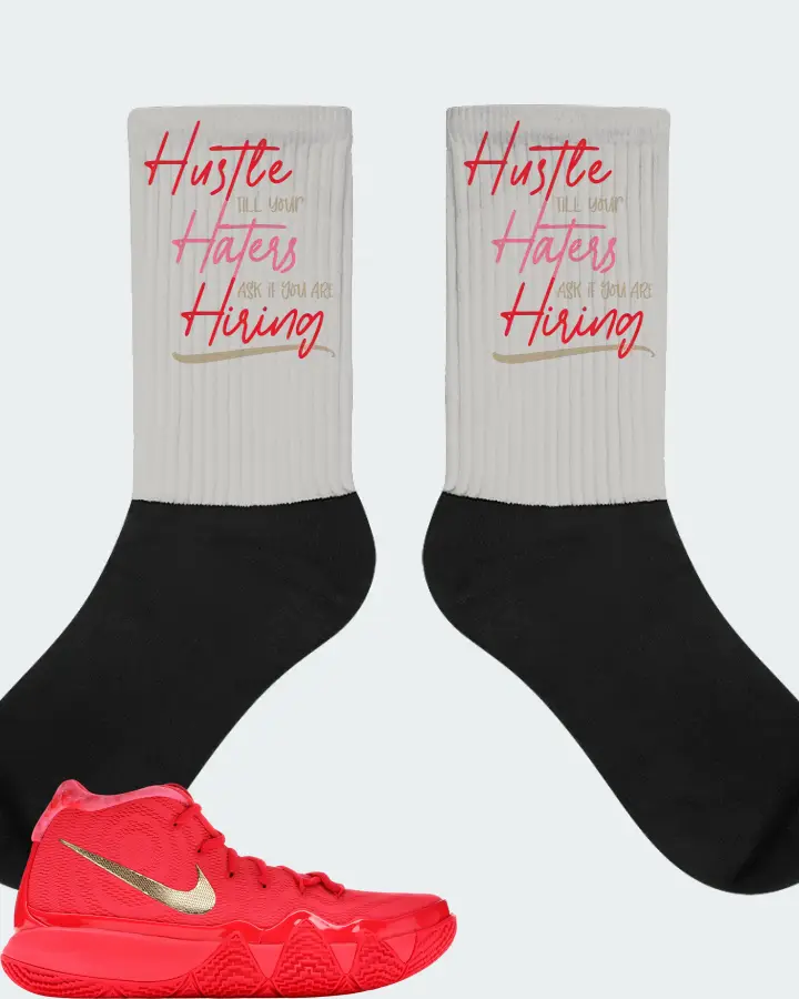 Nike Kyrie 4 Sneaker Matching Grey Socks - HUSTLE TILL YOUR HATERS ASK