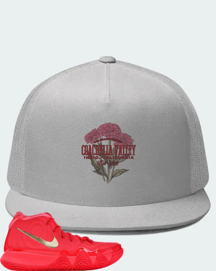Nike Kyrie 4 Sneaker Matching White Hat (Coachella Valley) - View 1