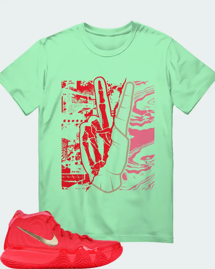 Nike Kyrie 4 Sneaker Matching Fresh Mint T-Shirt - Peace of mind