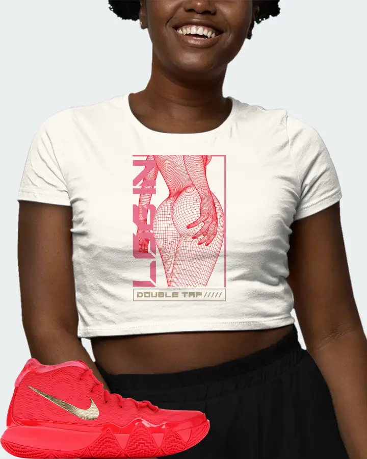 Nike Kyrie 4 Sneaker Matching Ecru White Crop Top (LOGIN) - View 3