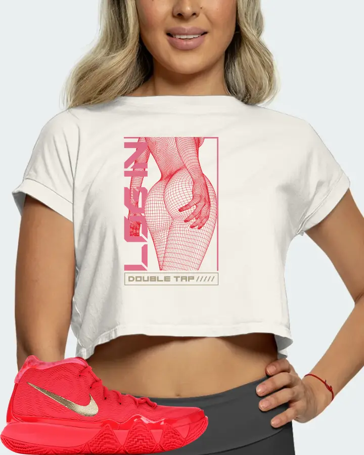 Nike Kyrie 4 Sneaker Matching Ecru White Crop Top (LOGIN) - View 5