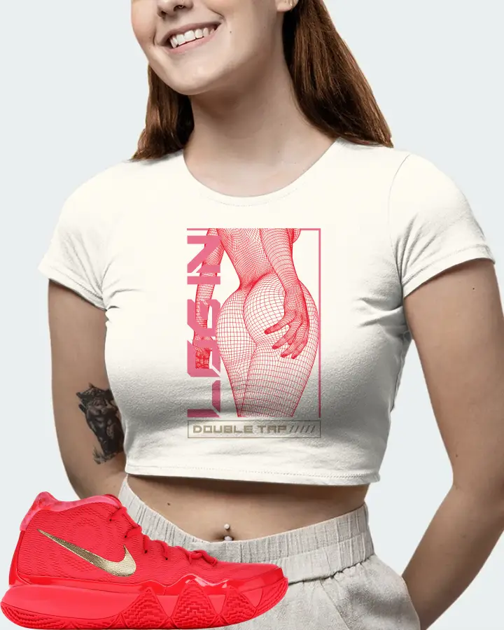 Nike Kyrie 4 Sneaker Matching Ecru White Crop Top (LOGIN) - View 6