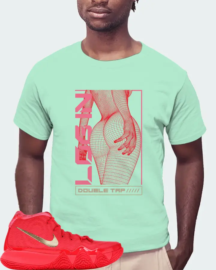 Nike Kyrie 4 Sneaker Matching Mint T-Shirt (LOGIN) - View 4
