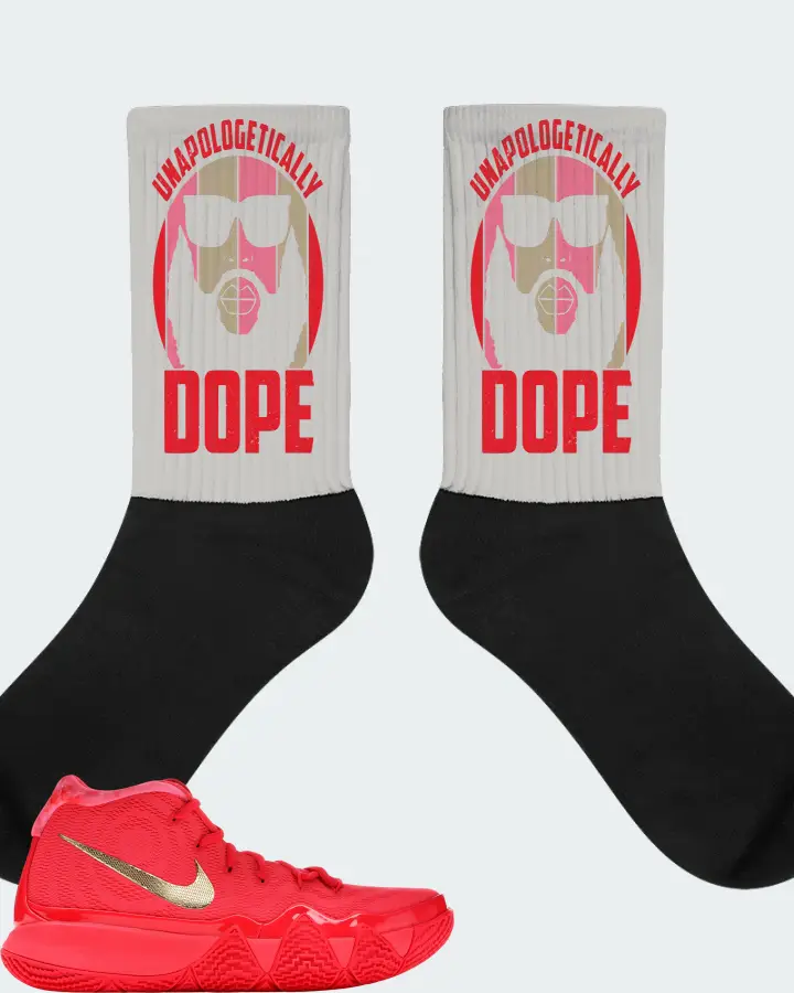 Nike Kyrie 4 Sneaker Matching Grey Socks - UNAPOLOGETICALLY DOPE Man