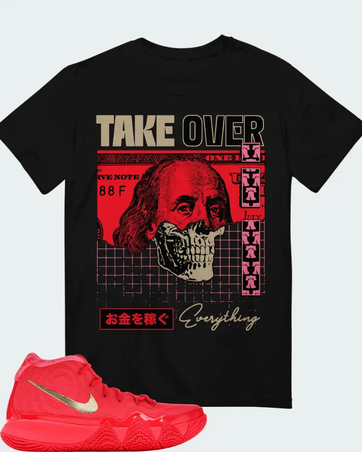 Nike Kyrie 4 Sneaker Matching Black Gildan T-Shirt - Take Over