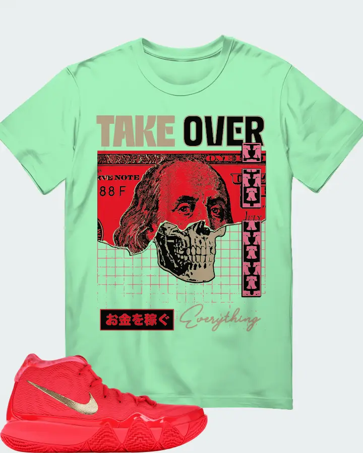 Nike Kyrie 4 Sneaker Matching Fresh Mint T-Shirt - Take Over
