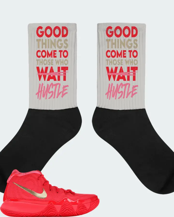 Nike Kyrie 4 Sneaker Matching Grey Socks - Good Things Come
