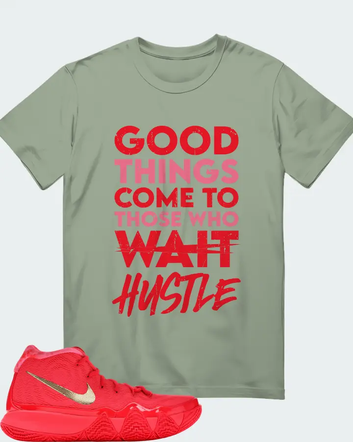Nike Kyrie 4 Sneaker Matching Sage T-Shirt - Good Things Come