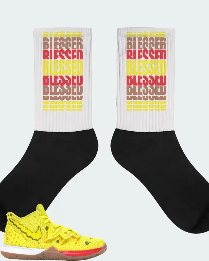 Nike Kyrie 5 Sneaker Matching White Socks - BLESSED Many Times